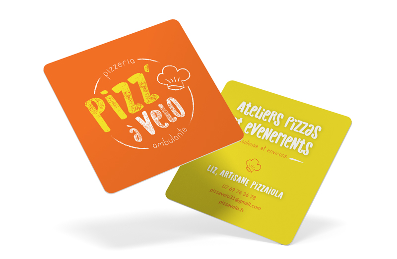 création carte de visite pizzas artisanales