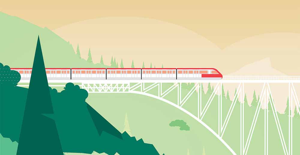 detail train illustration viaduc de viaur