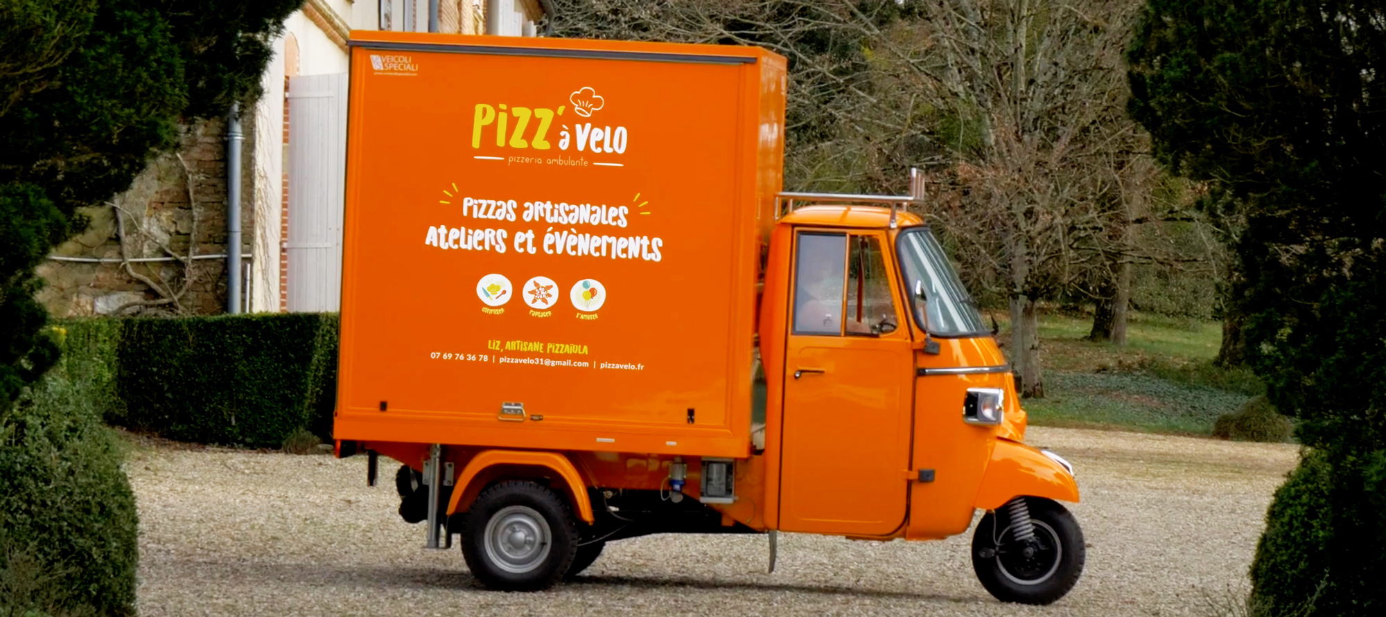 Habillage food-truck pizzas artisanales