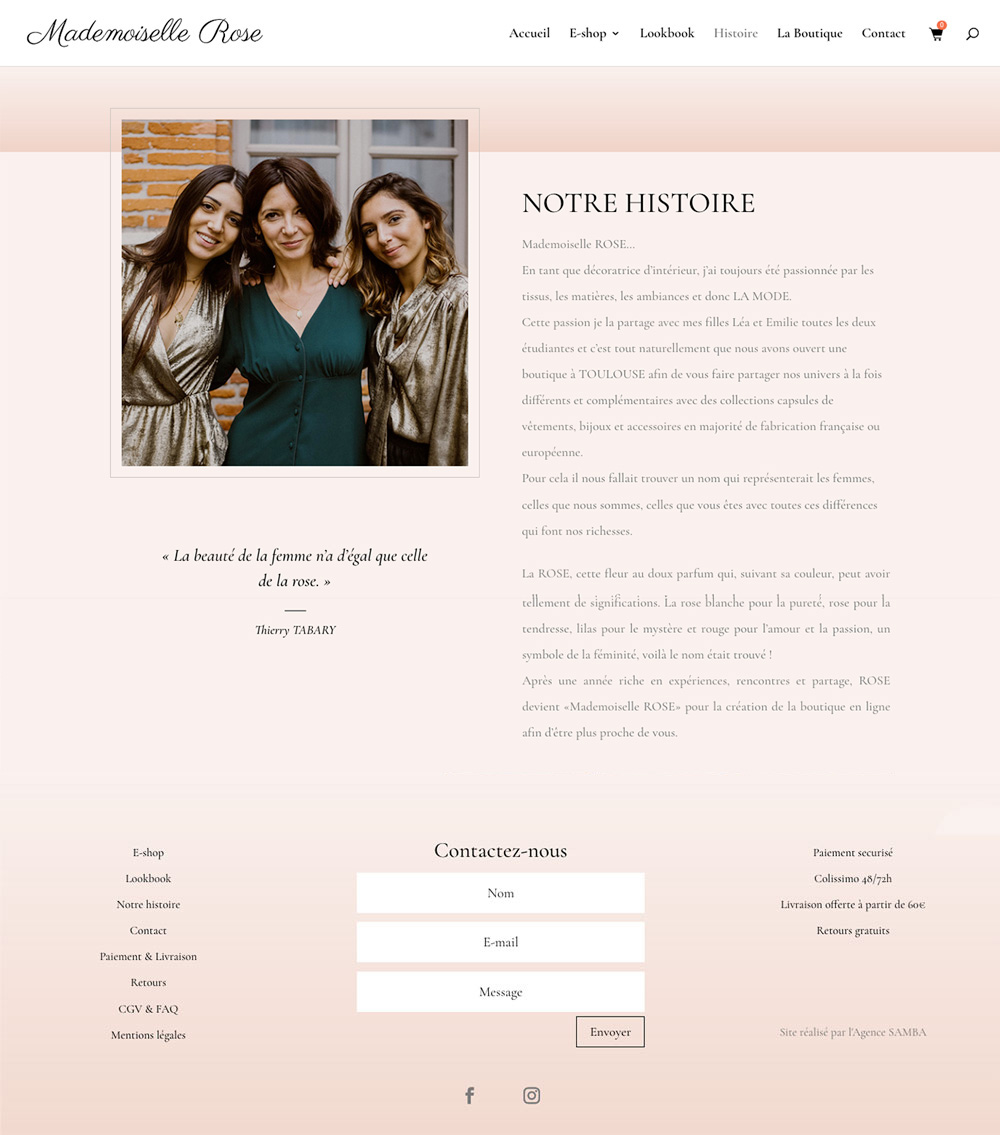 site internet mademoiselle rose toulouse