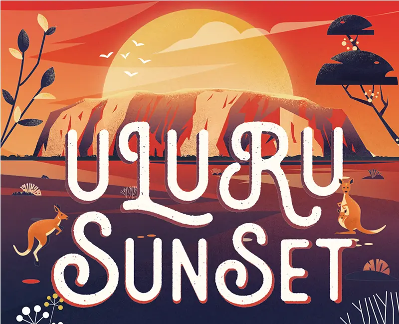 Uluru Sunset Brasserie des Pics