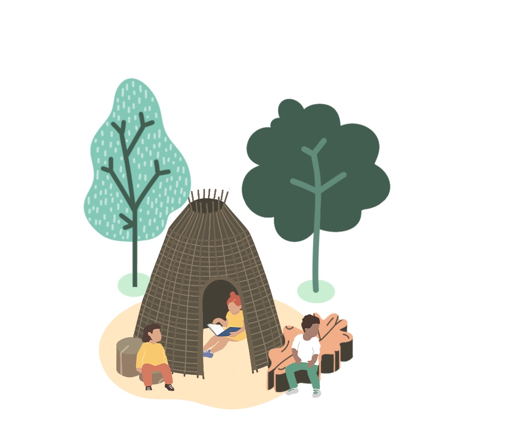 Illustration cours d'école