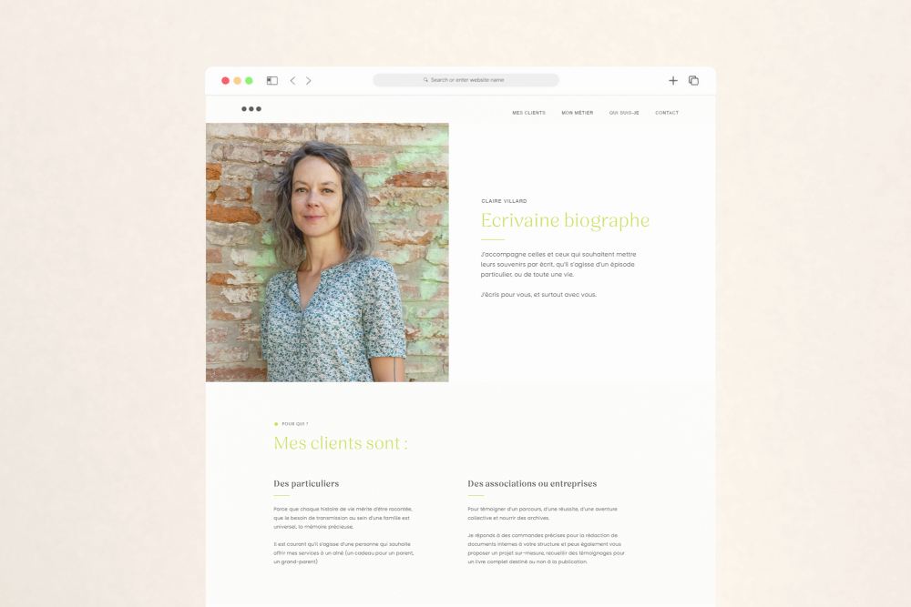 Site internet biographe toulouse